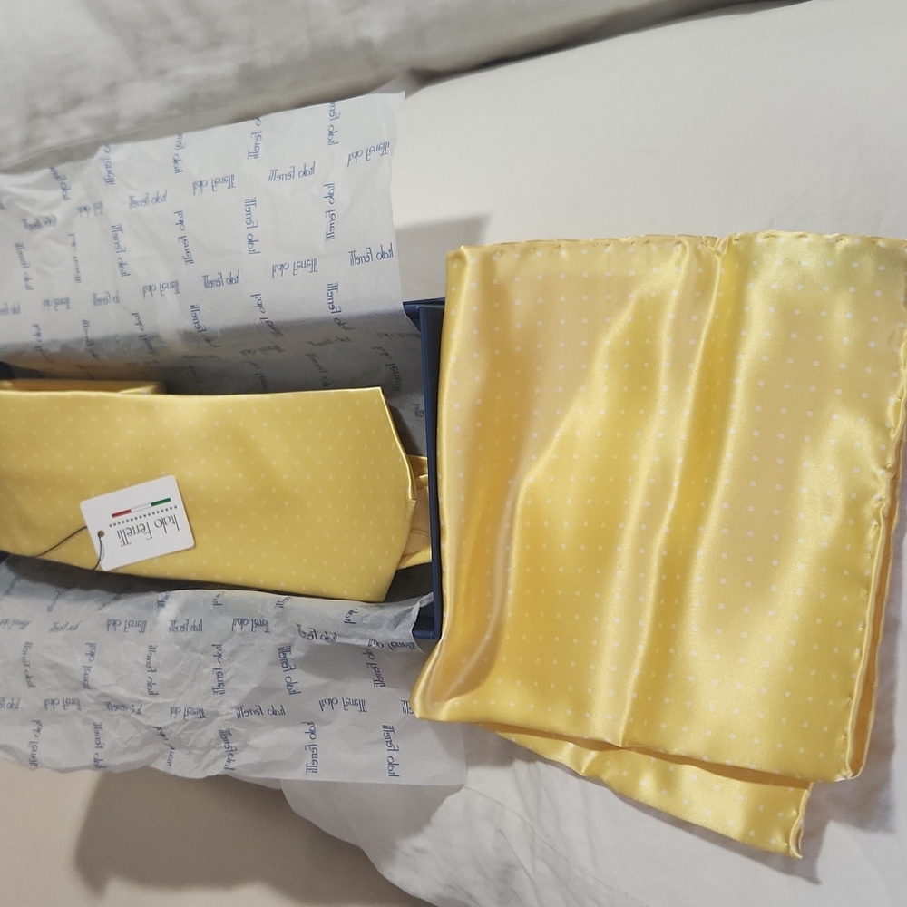 Italo Ferretti Tie and Pocket Square